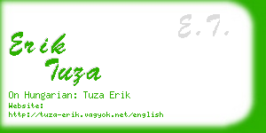 erik tuza business card